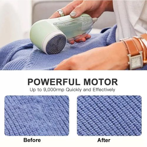 Lint Remover, Sweater Defuzzer With Replaceable Blades, USB Charging & Fabric Shaver - Image 5