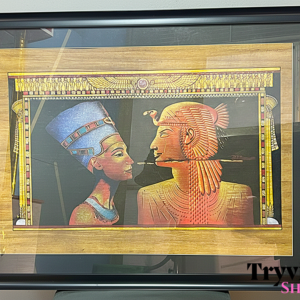 The Eternal Banquet" – Hand-Painted Panorama of Ancient Egyptian Heritage