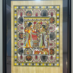 The Sacred Union" – Hand-Painted Royal Wedding of Tutankhamun and Ankhesenamun