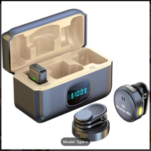 Noise Cancellation Magnetic Wireless Microphone Kit Iphone and Type -C